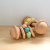 Pastel Multi Color | Wooden  Rattle Toy