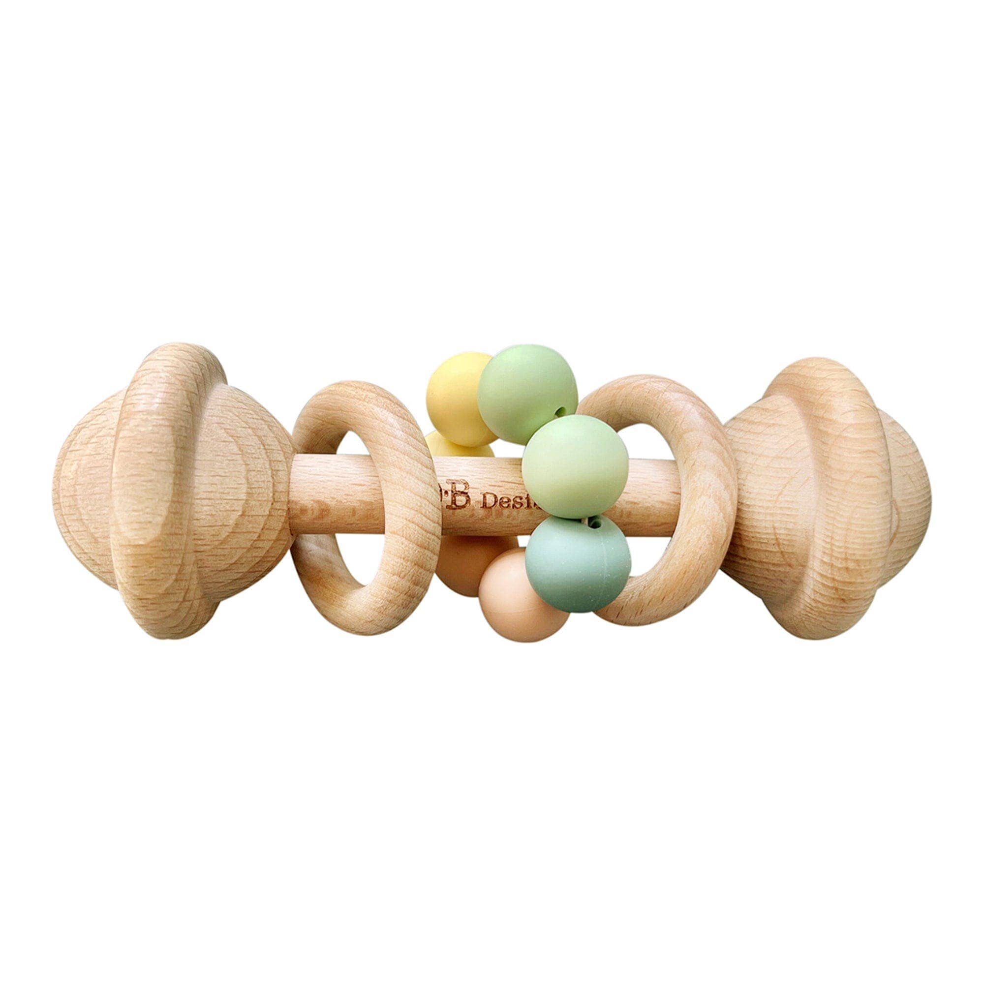 Pastel Multi Color | Wooden  Rattle Toy