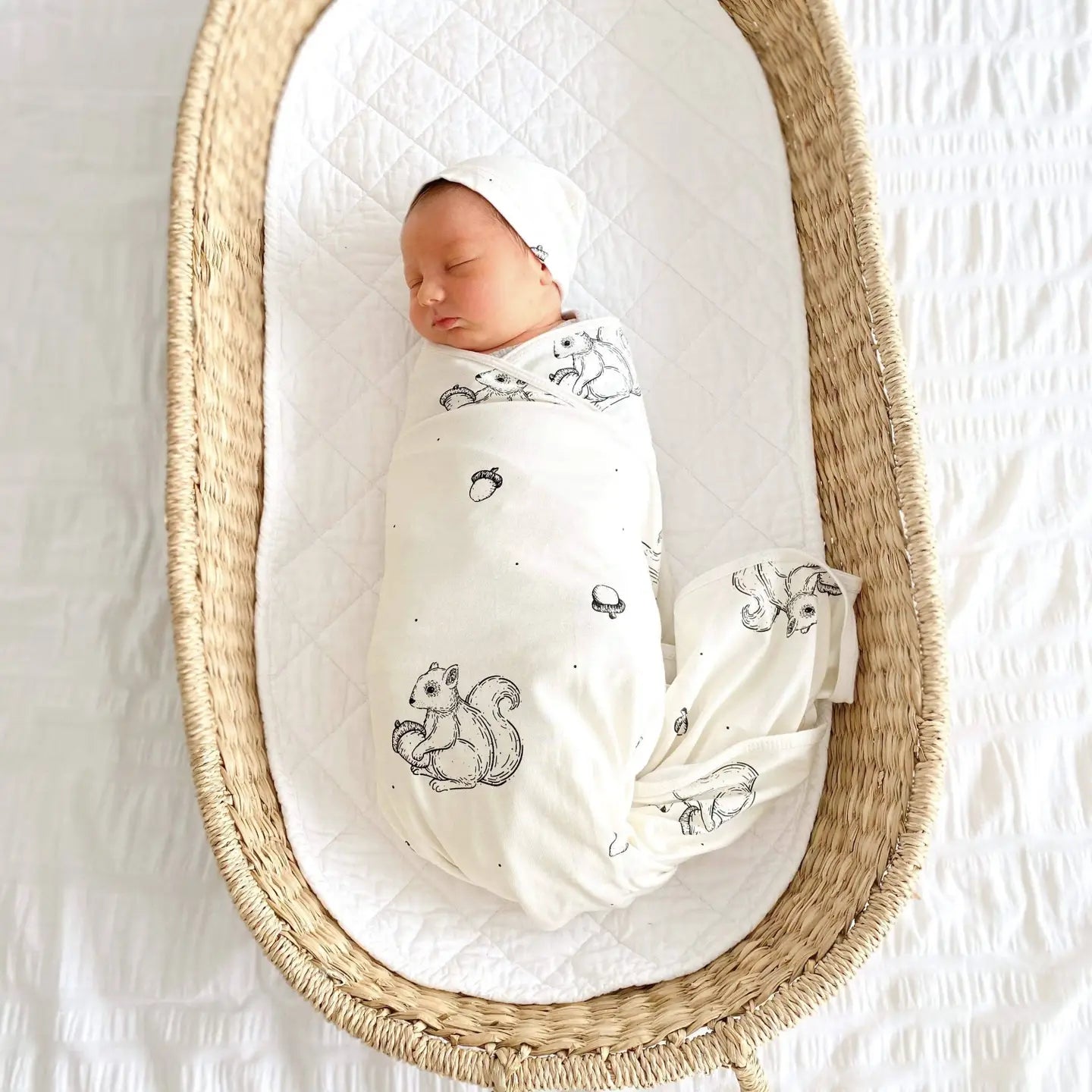 Little Squirrel Swaddle Set (Beanie and Swaddle)